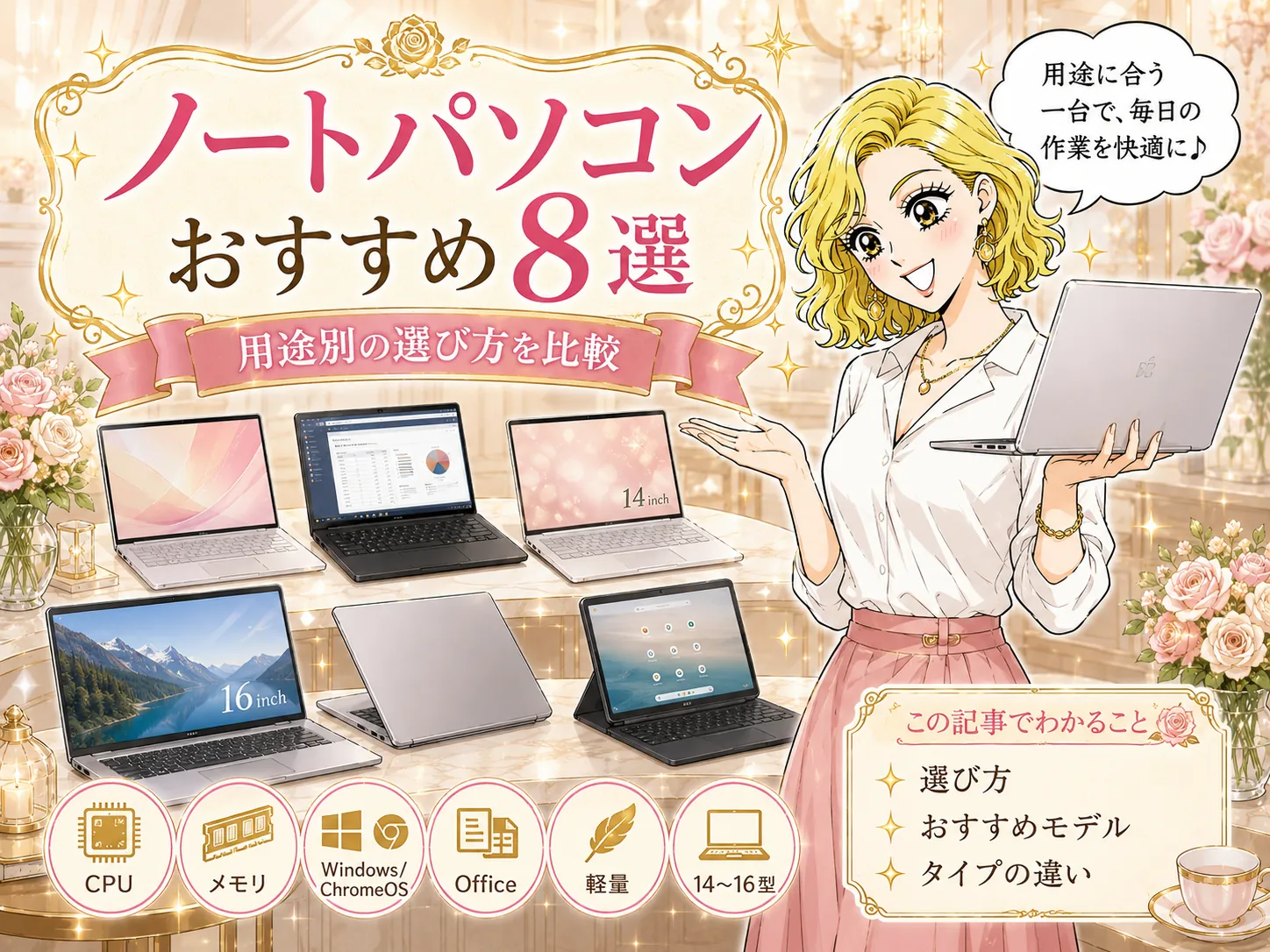 ノートパソコンおすすめ8選｜用途別の選び方を比較【2026年】
