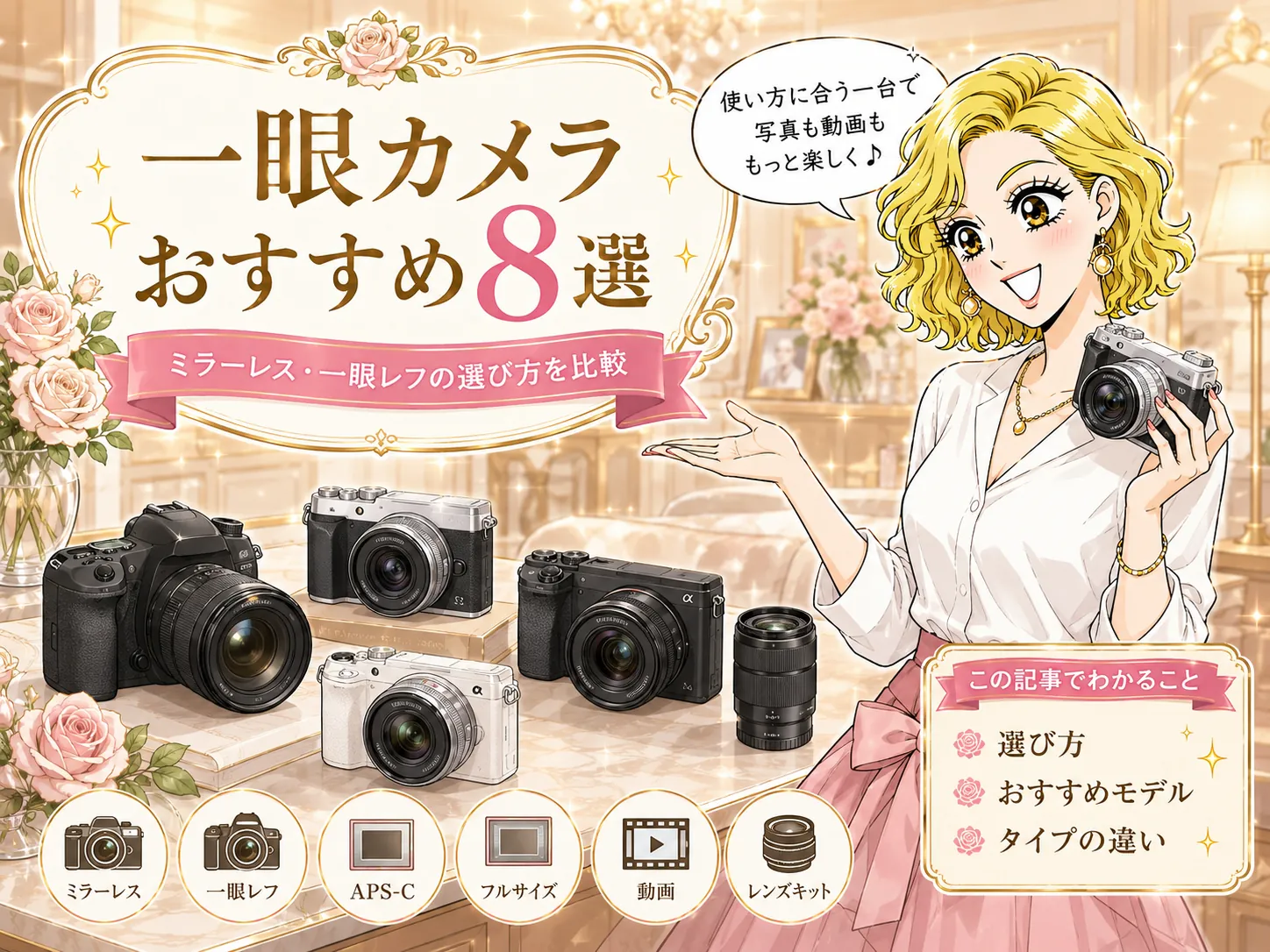 一眼カメラおすすめ8選｜ミラーレス・一眼レフの選び方を比較【2026年】