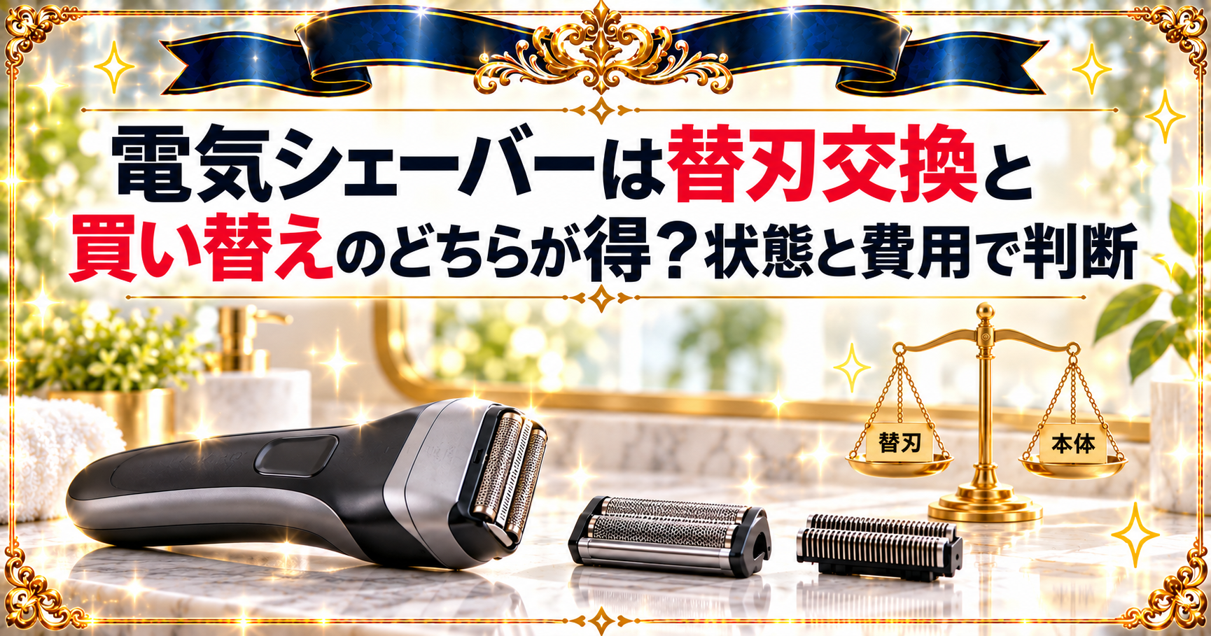 電気シェーバーは替刃交換と買い替えのどちらが得？状態と費用で判断